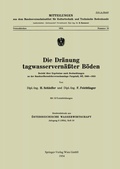 Cover: Die Dr&auml;nung tagwasservern&auml;&szlig;ter B&ouml;den - Springer