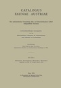Cover: Catalogus Faunae Austriae - Springer