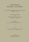 Cover: Catalogus Faunae Austriae - Springer