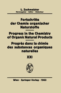 Abbildung von: Progrès Dans La Chimie Des Substances Organiques Naturelles/Progress in the Chemistry of Organic Natural Products - Springer