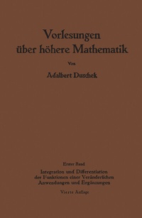 Abbildung von: Vorlesungen über höhere Mathematik - Springer
