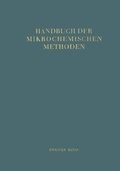 Cover: Handbuch der Mikrochemischen Methoden - Springer