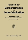 Cover: Die Lederarten und deren Herstellung - Springer
