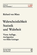 Cover: Wahrscheinlichkeit Statistik und Wahrheit - Springer