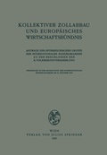 Cover: Kollektiver Zollabbau und Europ&auml;isches Wirtschaftsb&uuml;ndnis - Springer