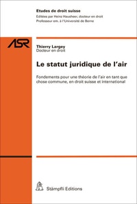 Abbildung von: Le statut juridique de l'air - Stämpfli Verlag