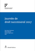 Cover: Journ&eacute;e de droit successoral 2017 - St&auml;mpfli Verlag AG