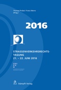 Cover: Strassenverkehrsrechts-Tagung 2016 - St&auml;mpfli Verlag AG