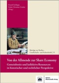 Cover: Von der Allmende zur Share Economy - Berliner Wissenschafts-Verlag