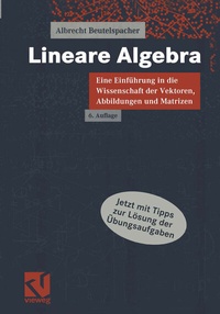 Abbildung von: Lineare Algebra - Vieweg+Teubner Verlag