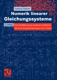 Abbildung von: Numerik linearer Gleichungssysteme - Vieweg+Teubner Verlag