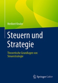 Abbildung von: Steuern und Strategie - Springer Gabler