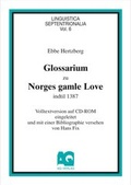 Cover: Glossarium zu Norges gamle love - AQ-Vlg