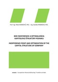 Cover: Bod indiferencie a optimaliz&aacute;cia kapit&aacute;lovej strukt&uacute;ry podniku - MCDP International UG