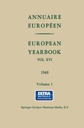 Cover: Annuaire Europ&eacute;en - Springer