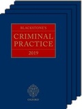 Cover: Blackstone's Criminal Practice 2019 (Book and Supplements) - Oxford University Press