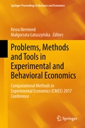 Cover: Problems, Methods and Tools in Experimental and Behavioral Economics - Springer