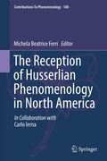 Bild: The Reception of Husserlian Phenomenology in North America - Springer