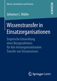 Abbildung von: Wissenstransfer in Einsatzorganisationen - Springer Gabler
