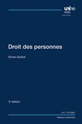 Cover: Droit des personnes - Helbing & Lichtenhahn