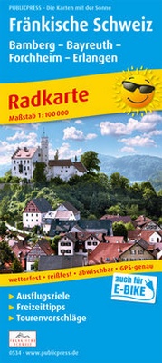 Abbildung von: Fränkische Schweiz, Bamberg - Bayreuth, Forchheim - Erlangen - Freytag-Berndt und ARTARIA