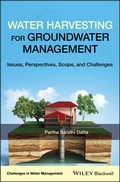 Cover: Water Harvesting for Groundwater Management - Wiley-ISTE
