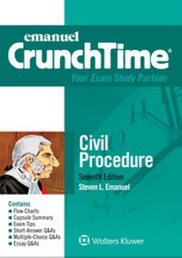 Abbildung von: Emanuel CrunchTime for Civil Procedure - Wolters Kluwer Law & Business