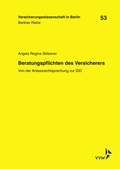 Cover: Beratungspflichten des Versicherers - VVW Verlag Versicherungswirtschaft