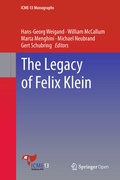 Cover: The Legacy of Felix Klein - Springer