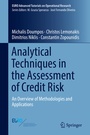Cover: Analytical Techniques in the Assessment of Credit Risk - Springer