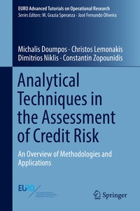 Enlarge image Cover: Analytical Techniques in the Assessment of Credit Risk - Springer
