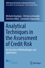 Cover: Analytical Techniques in the Assessment of Credit Risk - Springer