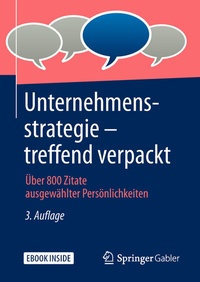 Abbildung von: Unternehmensstrategie - treffend verpackt - Springer Gabler