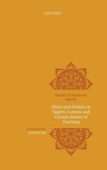Cover: Ethics and politics in Tagore, Coetzee and certain scenes of teaching - OUP India