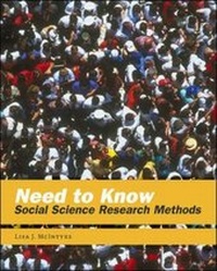 Enlarge image Cover: Need to Know: Social Science Research Methods - McGraw Hill Higher Education
