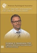 Cover: Cognitive-Behavioral Psychoeducation for Clinical Anxiety - American Psychological Association