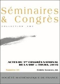 Cover: Actes du 1er Congres National de la SMF - Tours, 2016 - Societe mathematique de France