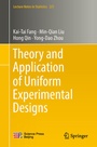 Cover: Theory and Application of Uniform Experimental Designs - Springer