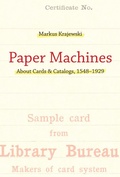 Cover: Paper Machines - MIT Press