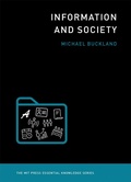 Cover: Information and Society - MIT Press