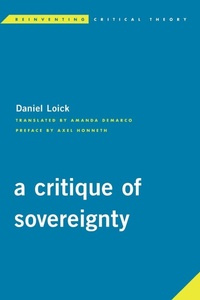 Enlarge image Cover: A Critique of Sovereignty - Rowman & Littlefield International