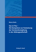 Abbildung von: Say on Pay - Die Kompetenz zur Festsetzung der Vorstandsvergütung in der Aktiengesellschaft - Kovac, Dr. Verlag