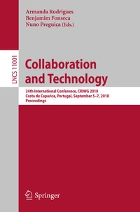 Enlarge image Cover: Collaboration and Technology - Springer