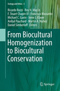 Enlarge image Cover: From Biocultural Homogenization to Biocultural Conservation - Springer