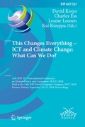 Cover: This Changes Everything - ICT and Climate Change: What Can We Do? - Springer