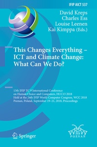 Abbildung von: This Changes Everything - ICT and Climate Change: What Can We Do? - Springer