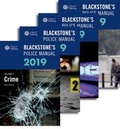 Cover: Blackstone's Police Manuals 2019: Four Volume Set - Oxford University Press