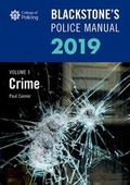 Bild: Blackstone's Police Manuals Volume 1: Crime 2019 - Oxford University Press