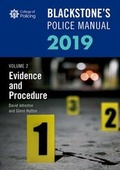 Bild: Blackstone's Police Manuals Volume 2: Evidence and Procedure 2019 - Oxford University Press