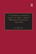 Cover: 'A womans answer is neuer to seke': Early Modern Jestbooks, 1526-1635 - Routledge
